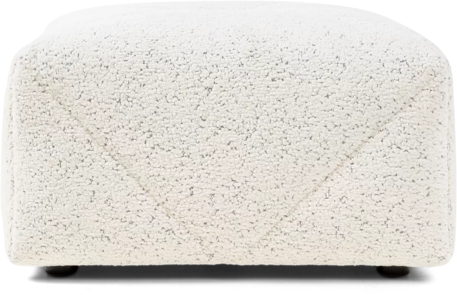 BFF footstool Dodo Pavone white front view